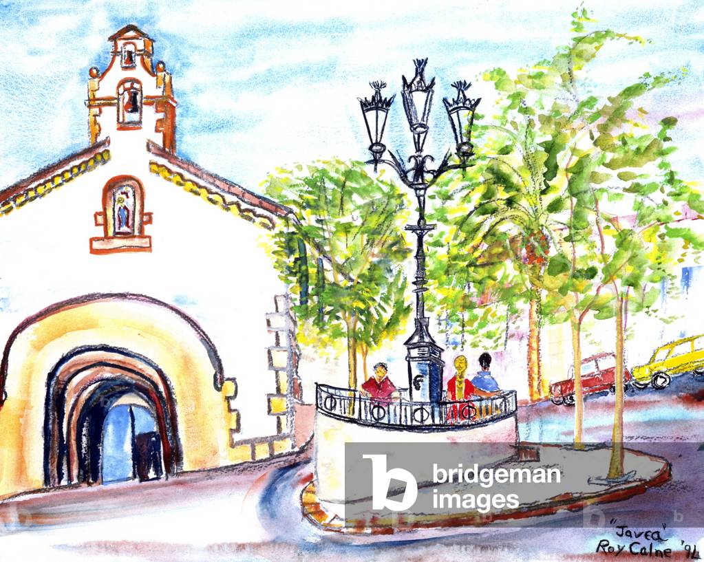 "Javea (Aquarell)" von Roy Calne