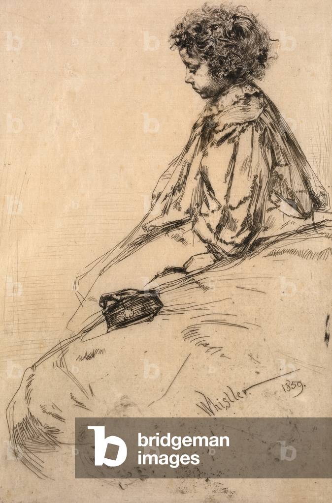 Bibi Lalouette, 1859 (Radierung & Trockenstelle auf Papier)
