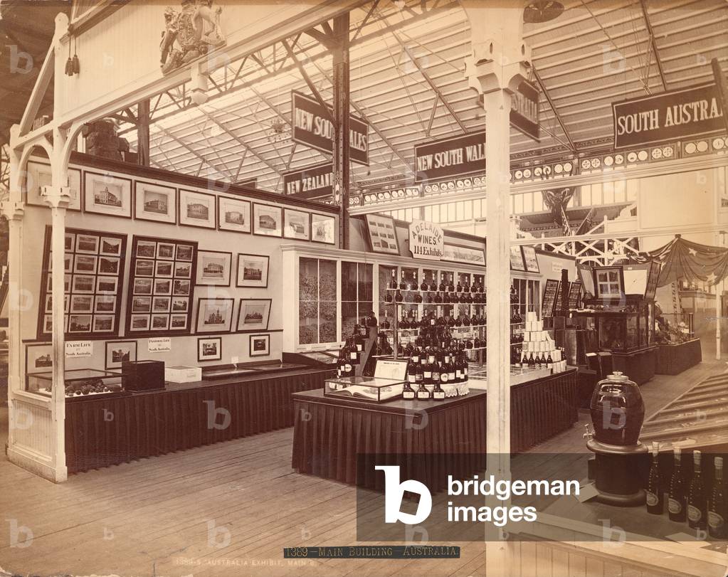 Bild von Fotografie "South Australian Exhibit" 1876 von American Photographer, b/w
