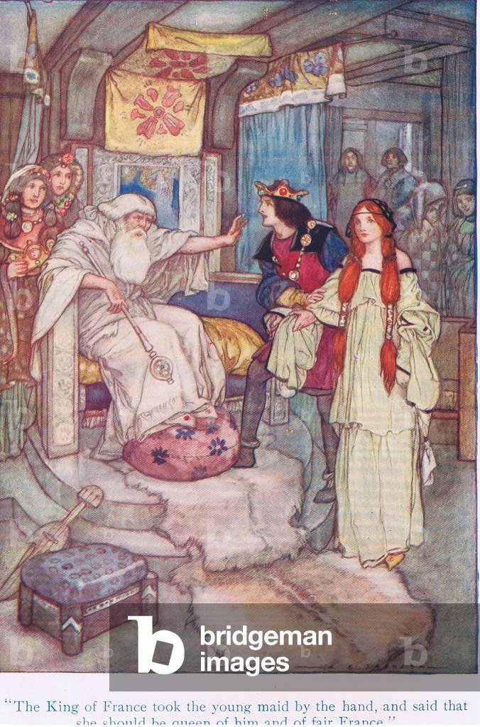 "Der König von Frankreich nahm die junge Magd bei der Hand und sagte" von A. Jackson