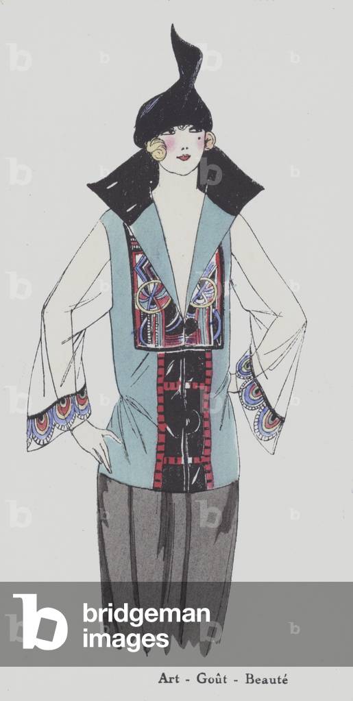 Design da donna degli anni '20 (colore litho)