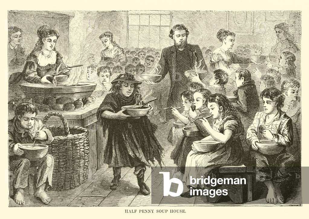 Half penny soup house (engraving)