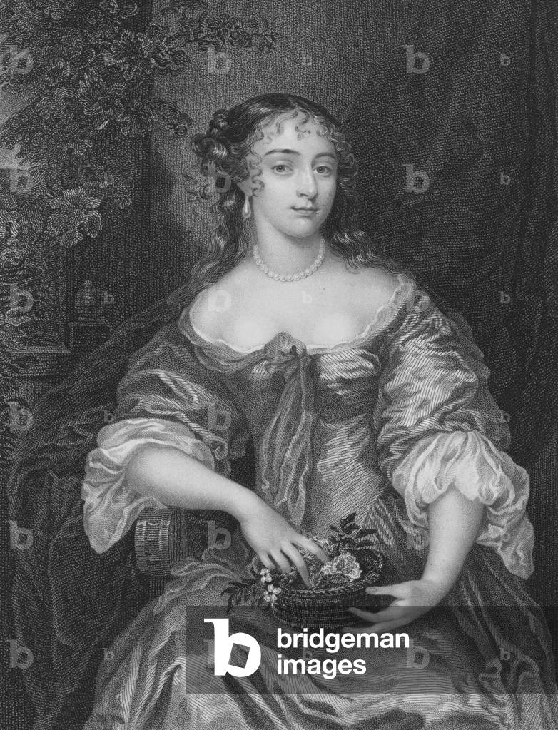Elizabeth par Peter Lely, b/w