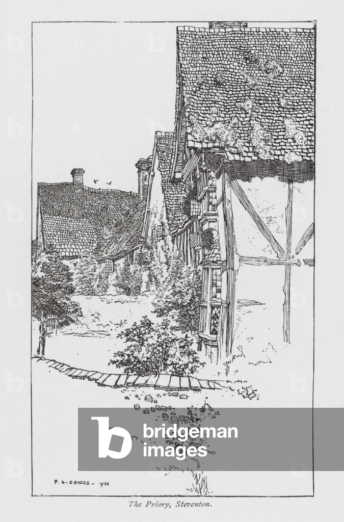 Das Priorat, Steventon (Litho)