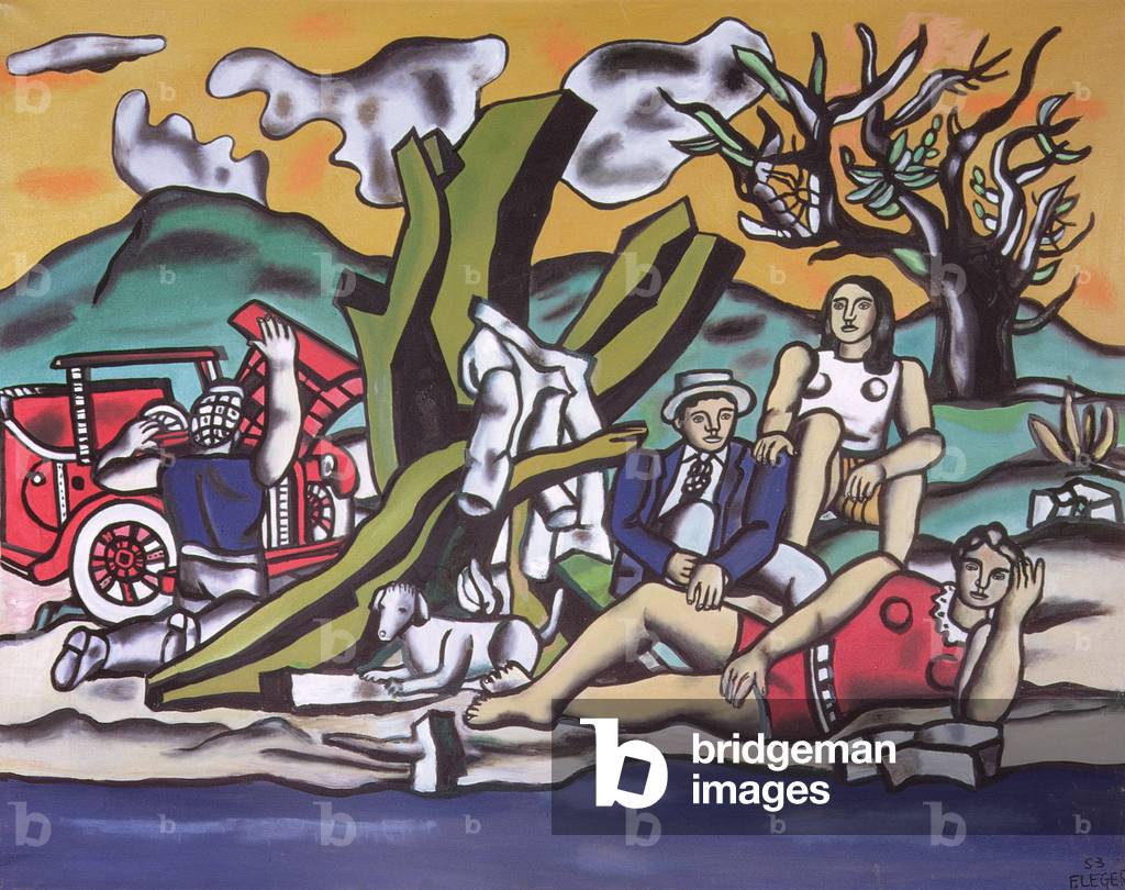 Bild von Gemälde "The Country Outing II" 1953 von Fernand Leger