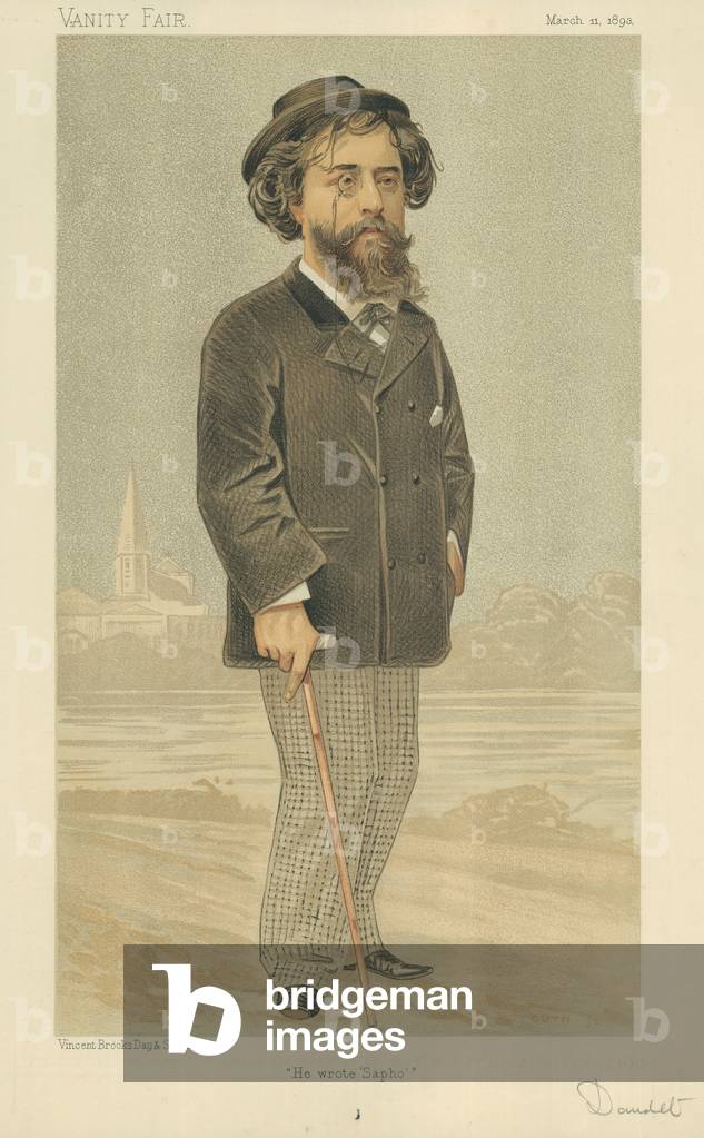M Alphonse Daudet (Farbe litho)