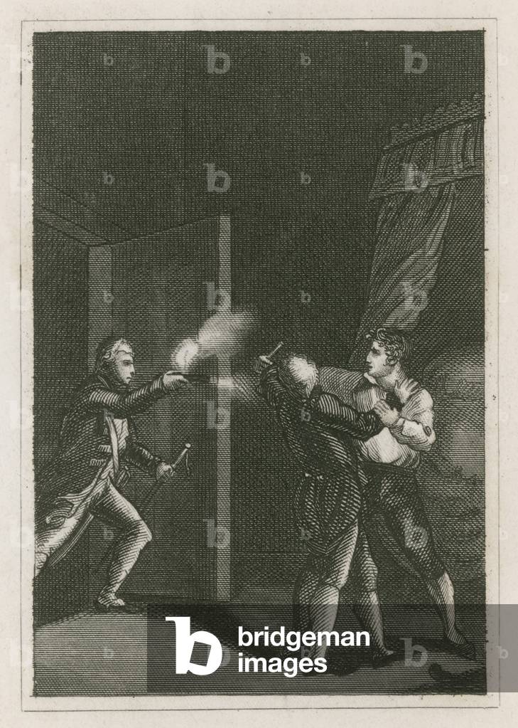 il sequestro di Signore Edward Fitzgerald, 1798 (incisione)