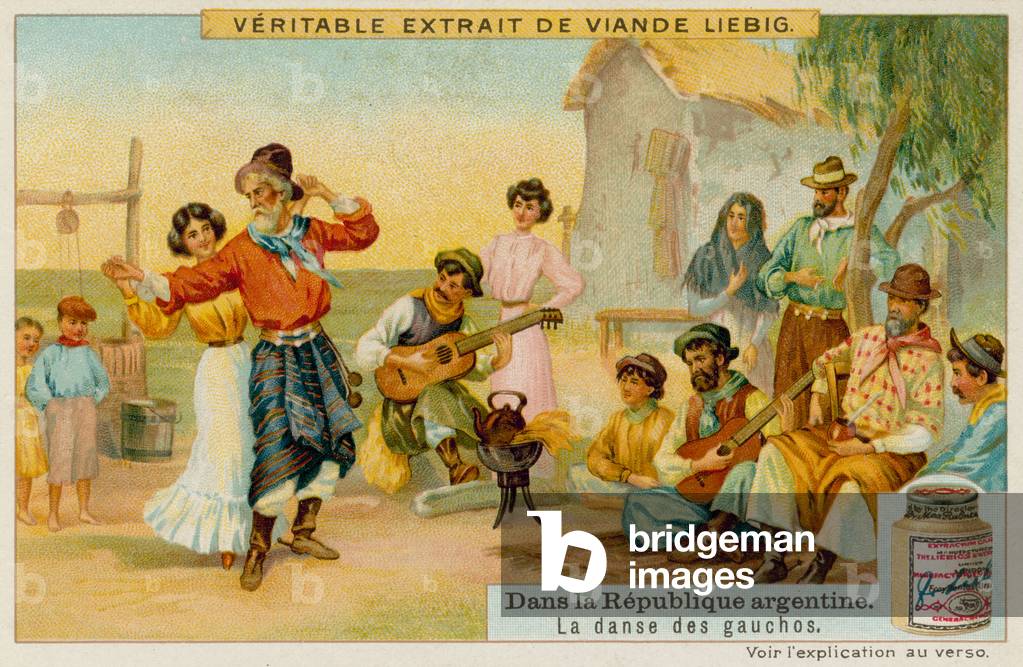 Gaucho-Tänzer (Chromolitho)