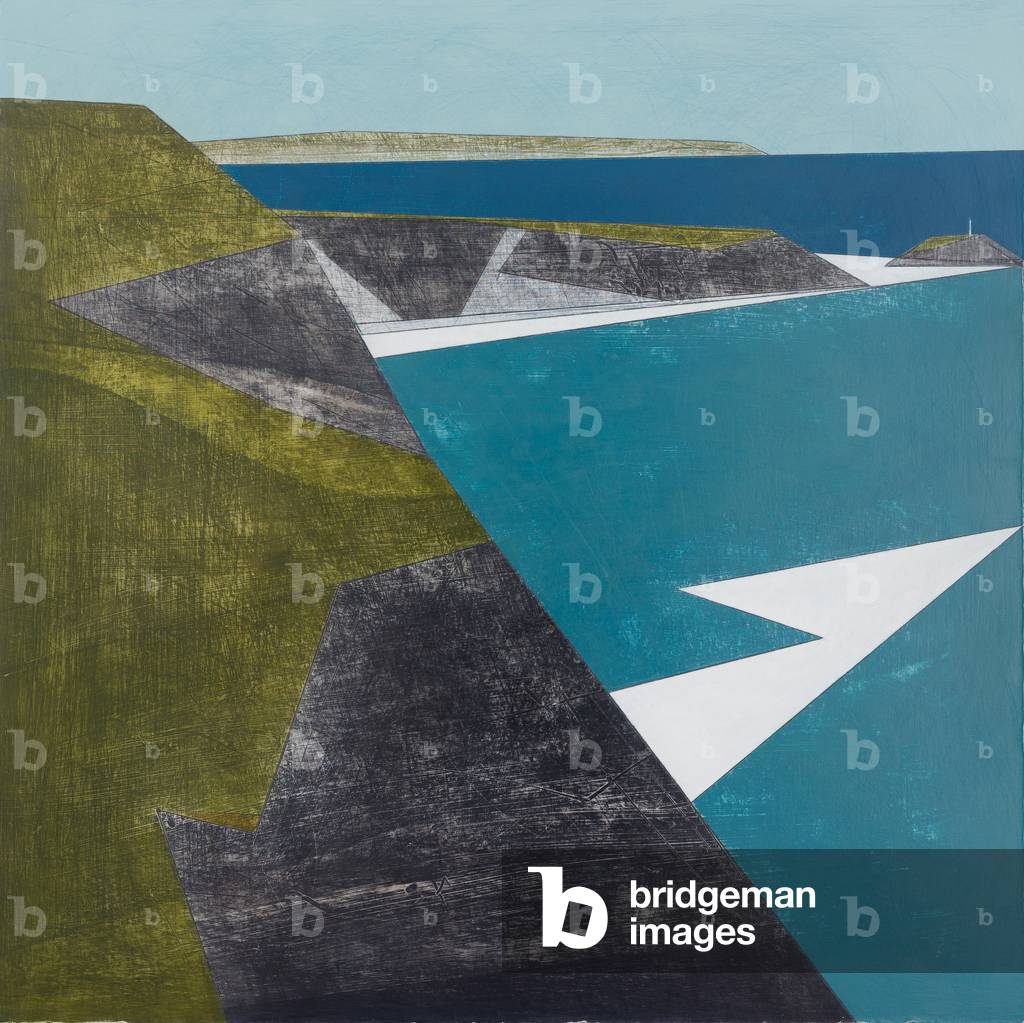 "Godrevy Point 10 acrilico su tavola 58 x 58 cm" di Vanessa Gardiner