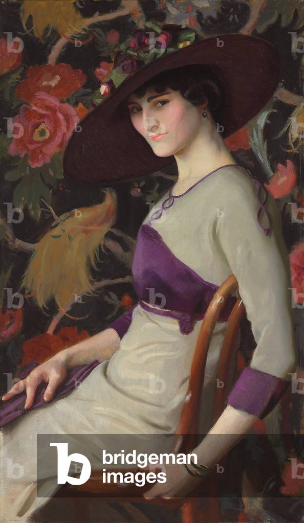 Image de Peinture représentant Le russe ; La Russe (huile sur toile) par William McGregor Paxton