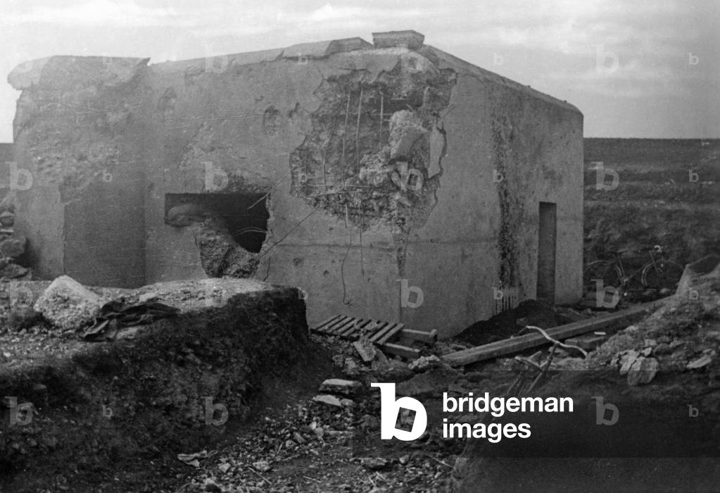 Bunker francese sulla Musa, 1940 (foto b/n)
