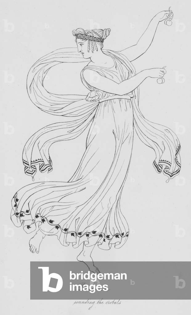 Bacchante che suona il cavallo (incisione)