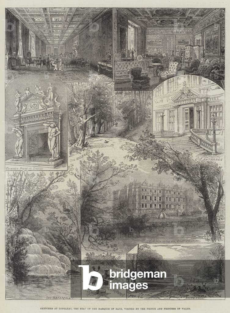 "schizzi a longleat" 1881 di English School