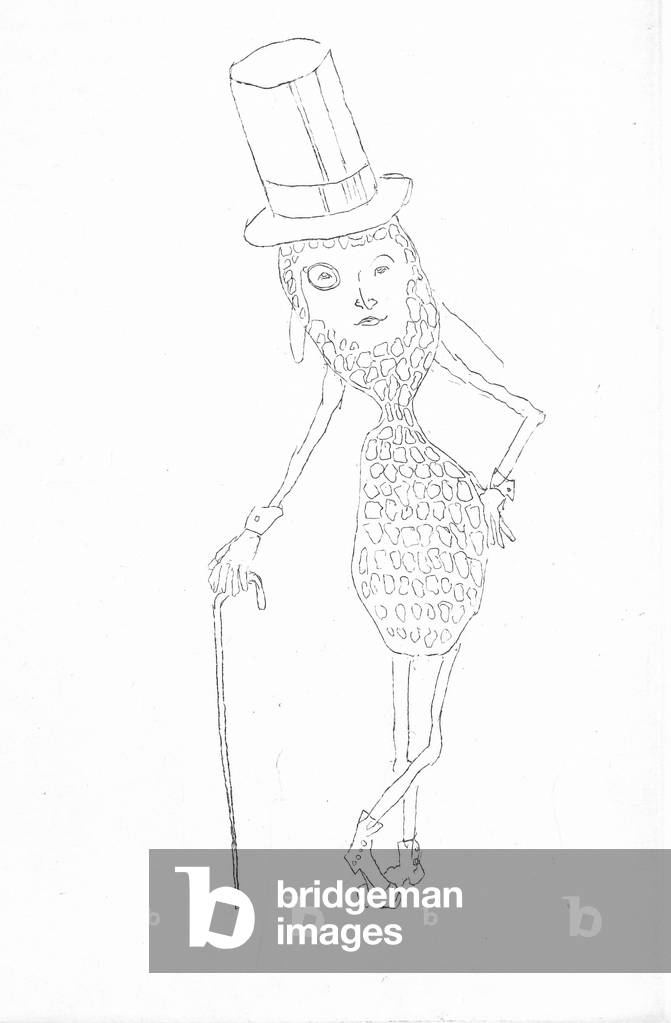 Ohne Titel (Herr Erdnuss), 1999 (Ätzen)