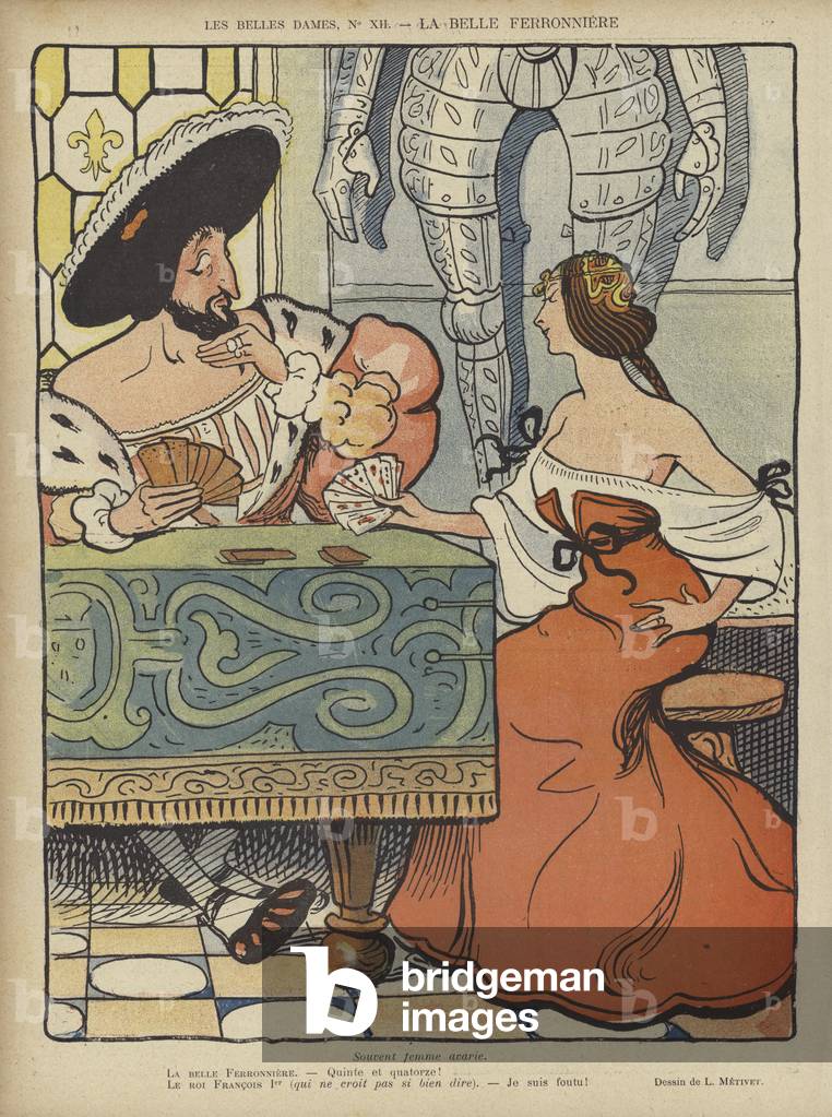 Illustration für Le Rire (Farbe Litho)