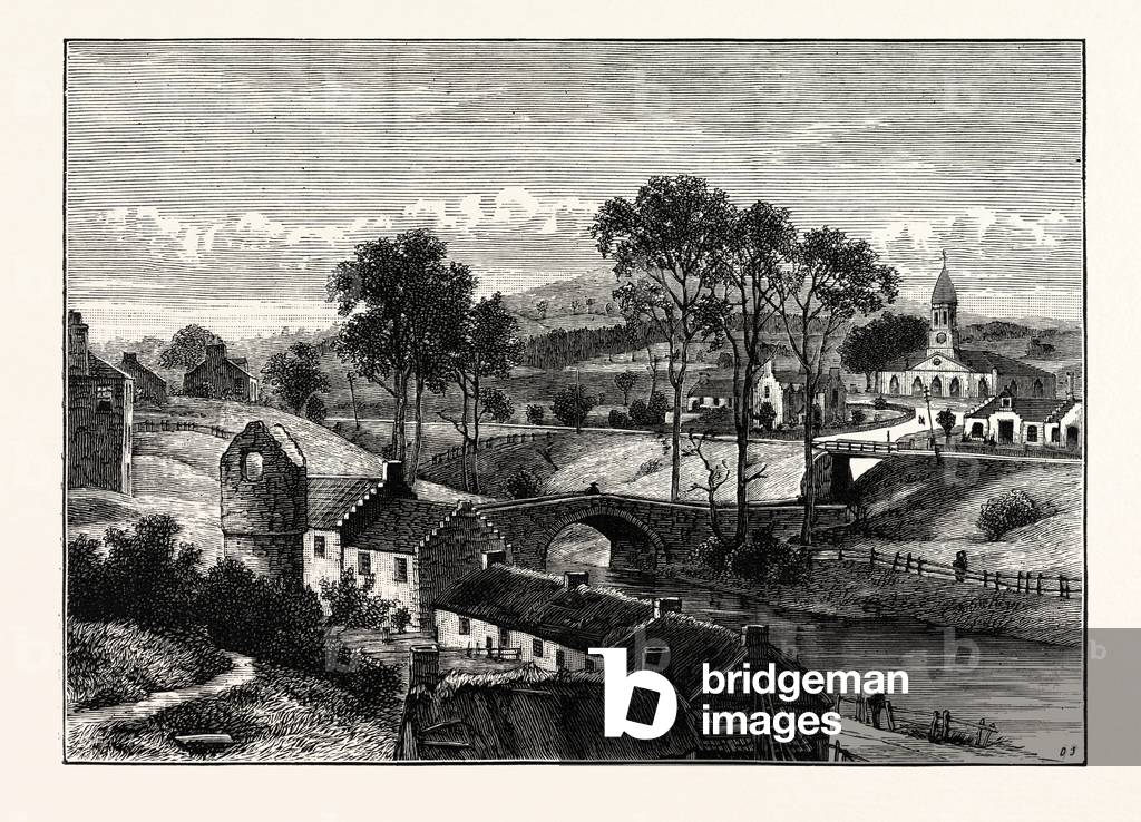 Image of Engraving depicting Edinburgh: Currie, b/w