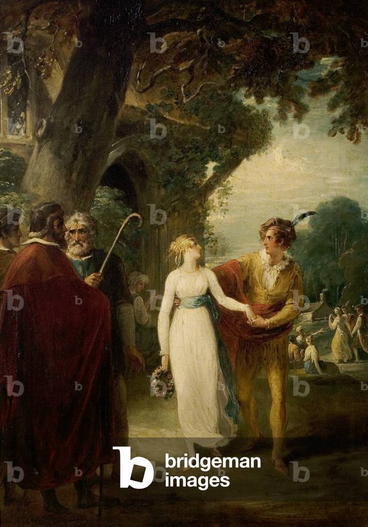 'A Winter's Märchen', Akt IV, Szene 3, der Hirtenbett, 1787 (öl auf leinwand)