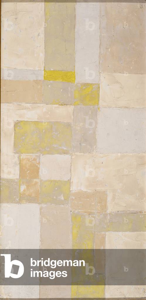 Immagine di Dipinto "senza titolo c. 1956 olio su cartone" 1956 di Frank Stella