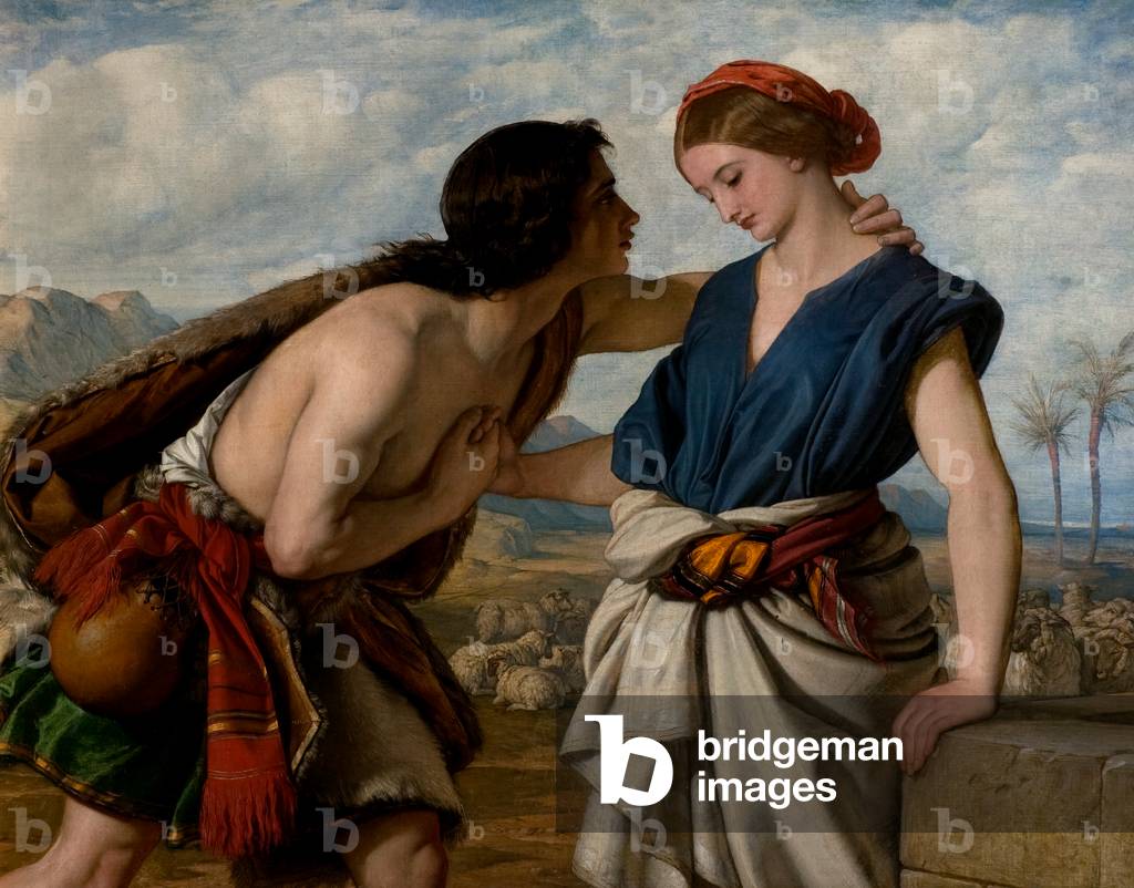 The Meeting of Jacob and Rachel, 1850 (oil on canvas)