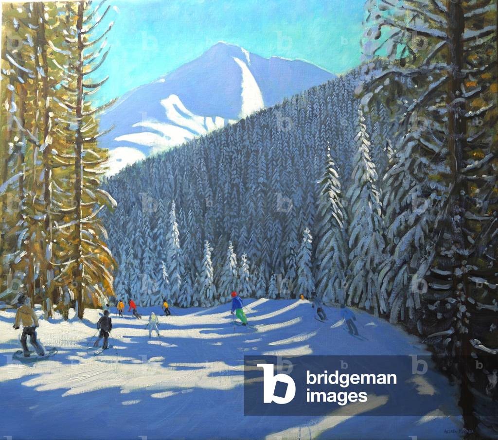 Ski, Beauregard La Clusaz, 2012 (huile sur toile)