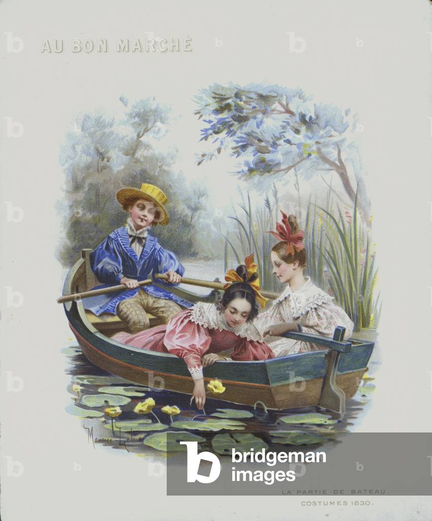Boating, costumes of 1830 (chromolitho)