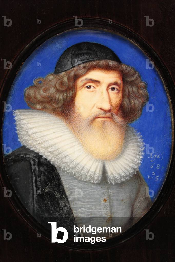 Inigo Jones im Alter von 68 Jahren (w/c auf Vellum)