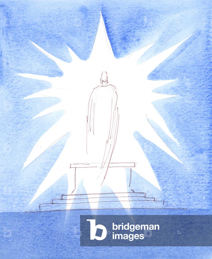 Bild von Zeichnung "Christus war in Herrlichkeit" 2005 von Elizabeth Wang