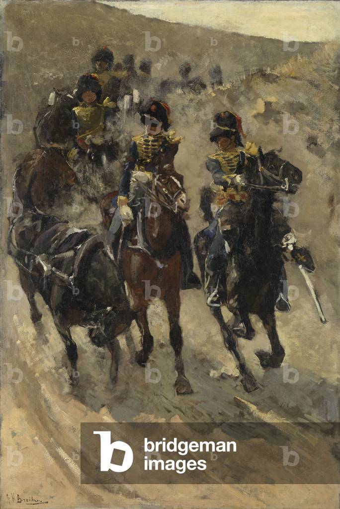 Die gelben Reiter, 1885-86 (öl auf leinwand)
