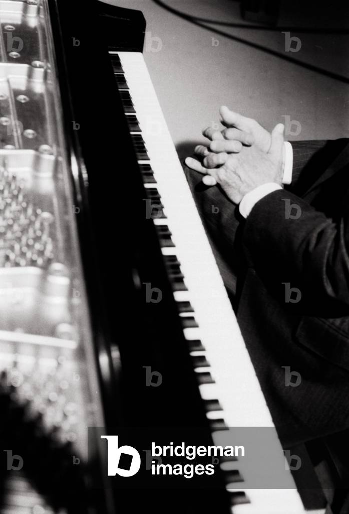 Jorge Bolet - portrait by Marion Kalter, b/w