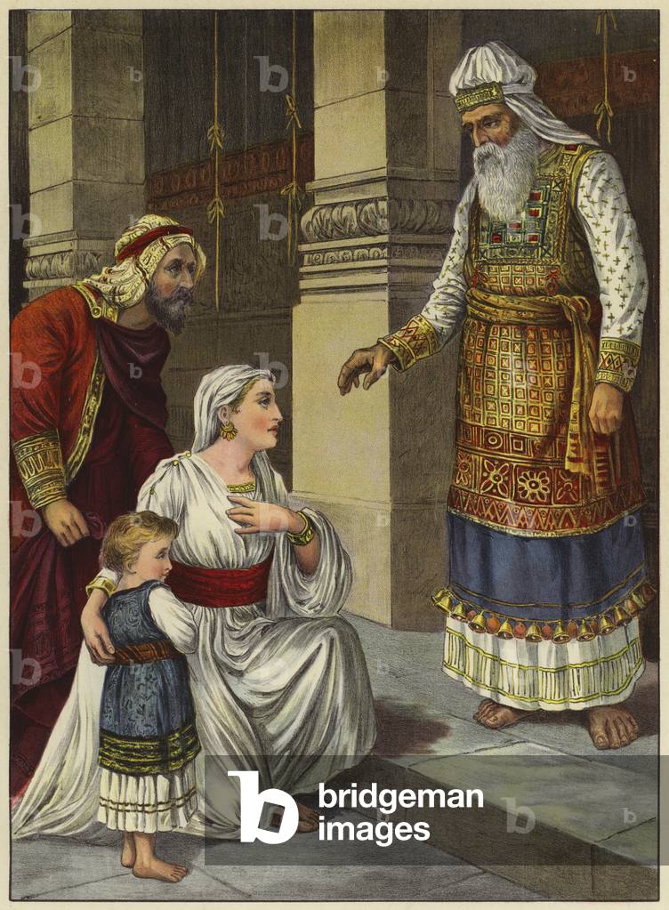 Samuel portato a Eli (colore litico)