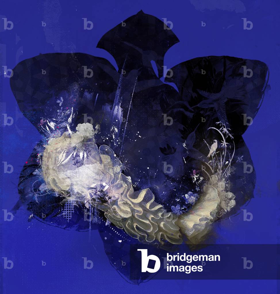 Floralcollar, 2016 (mixed media on canvas)