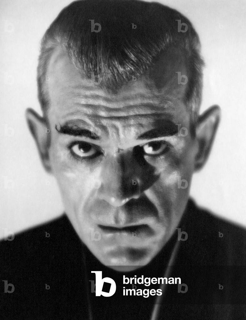 Image of Boris Karloff, Portrait, on-set of the Film, 'The Black Cat ...