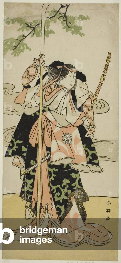 Image of Print depicting The Actor Segawa Kikunojo III as Lady Tomoe (Tomoe Gozen) in the Play Yasa Gumbai Miy