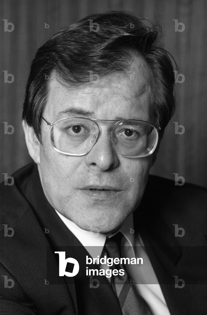 Immagine di Fotografia "Gruppo parlamentare SPD nel Bundestag tedesco Rudolf Dressler" 1989 di Sepp Spiegl