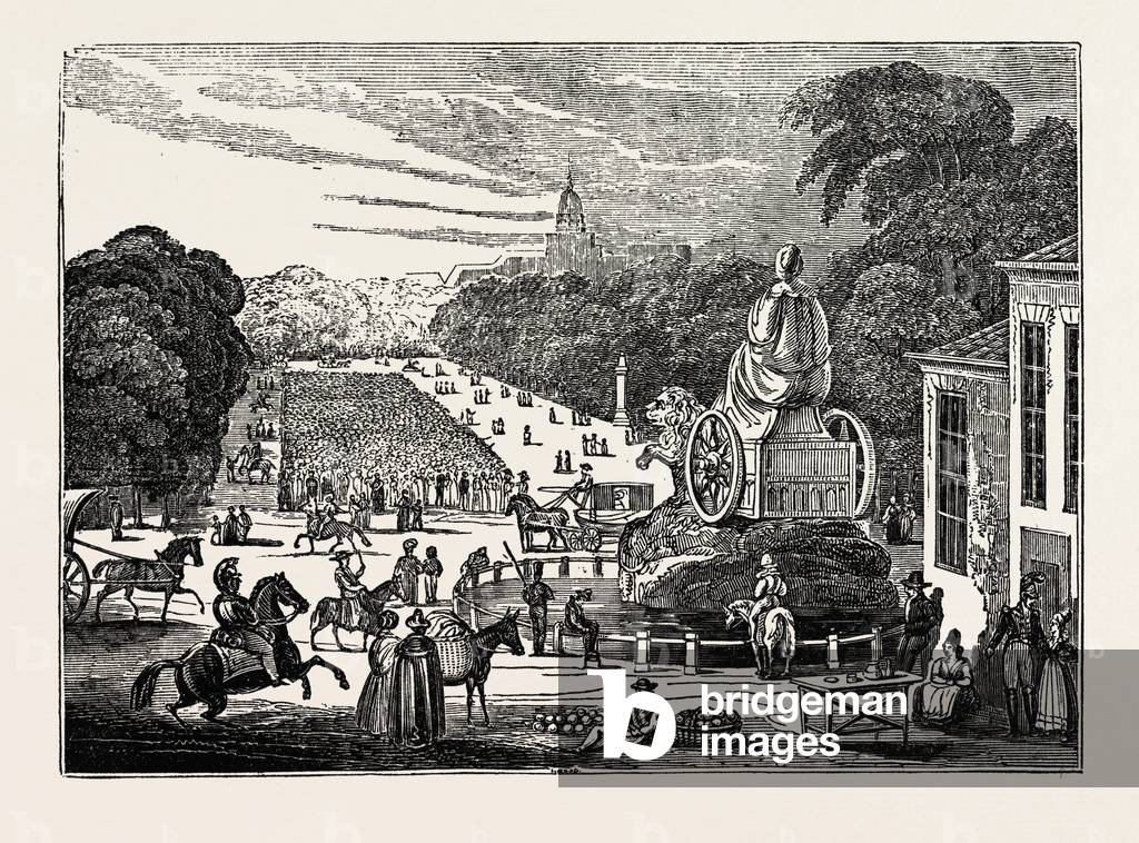 Image of Engraving depicting The Prado by Unknown Artist