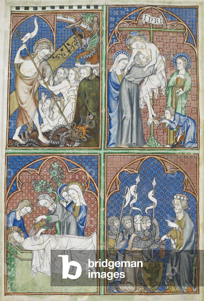 Image of Four scenes. The Harrowing of Hell; Christ, in the presence