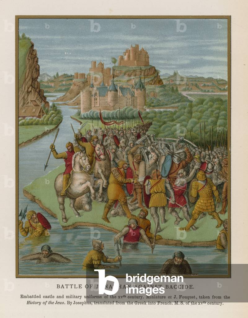 Battaglia di Jonathan contro Baccide (chromolito)