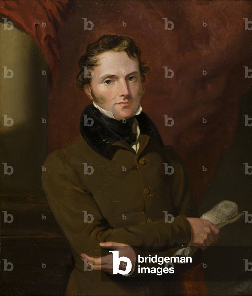 Portrait of Lord John Russell (1792-1878), afterwards the 1st Earl Russell, c.1812-71 (oil on board)