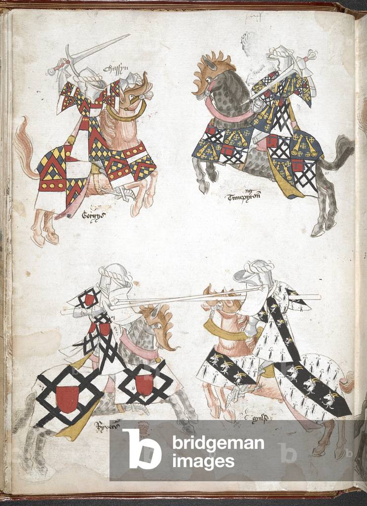 Cavalieri che giochano.