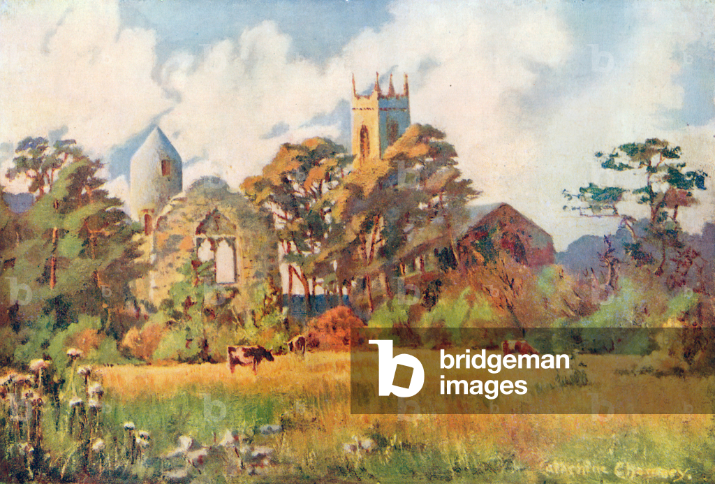 Image of Print depicting Dromiskin Church 1901 by Catherine Chamney