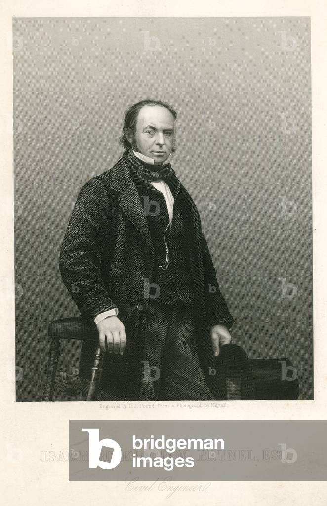 Isambard Kingdom Brunel, ingegnere civile (incisione)