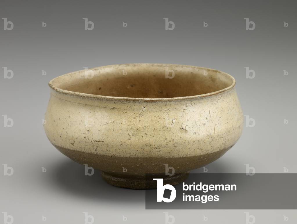Bol, seconde moitié du XVIe siècle (grès avec glissement blanc trempé sous glaçure transparente)