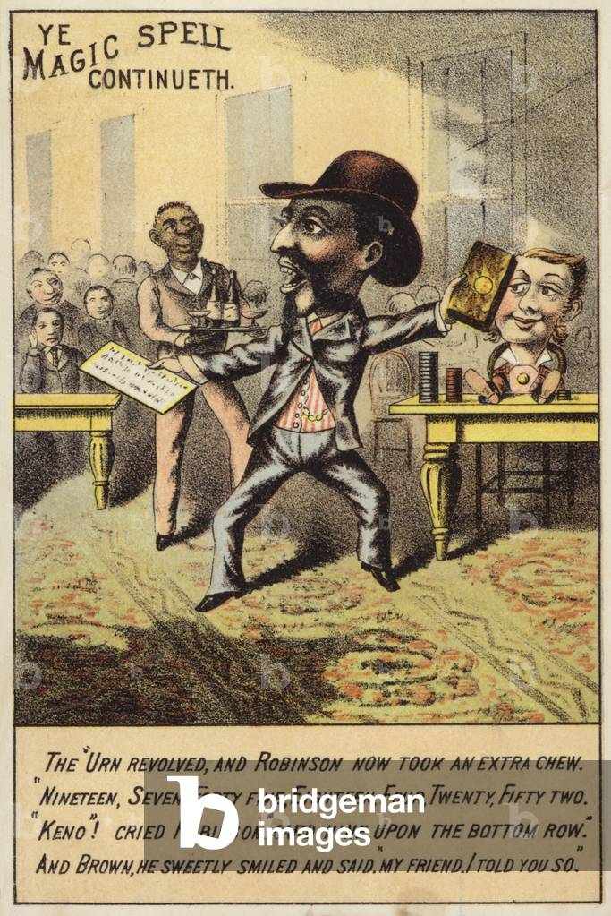 "Gentiluomo con tabacco in mano (chromolito)" di American School