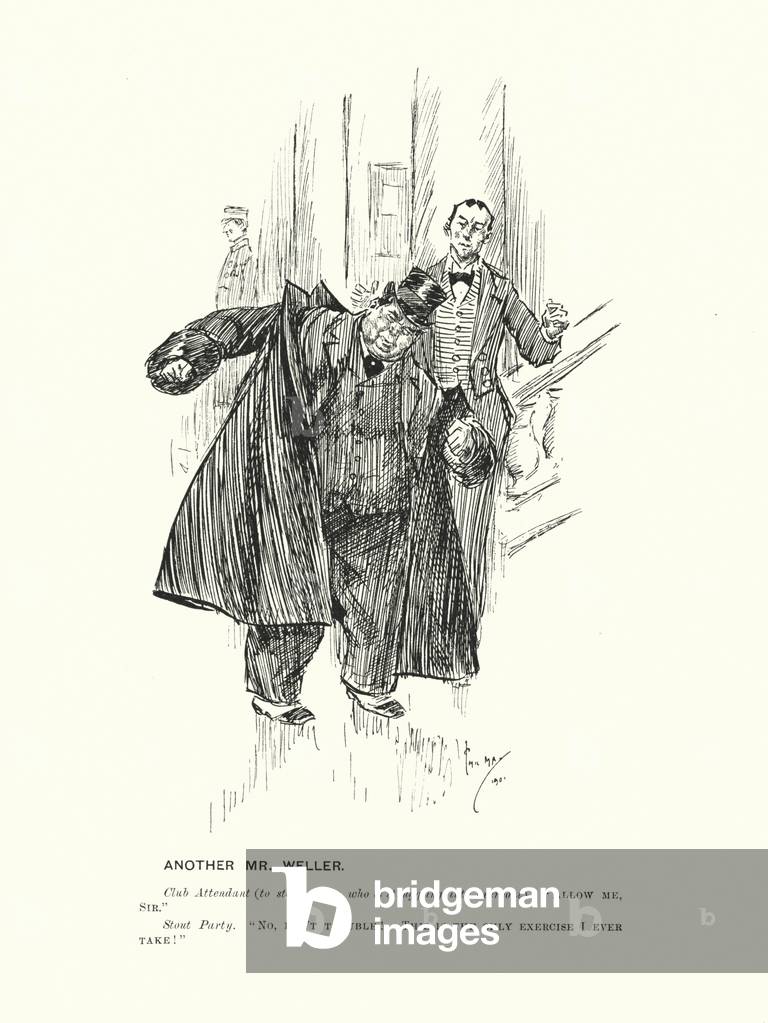 Image of Print depicting Another Mr Weller (litho) 1901 by Phil May