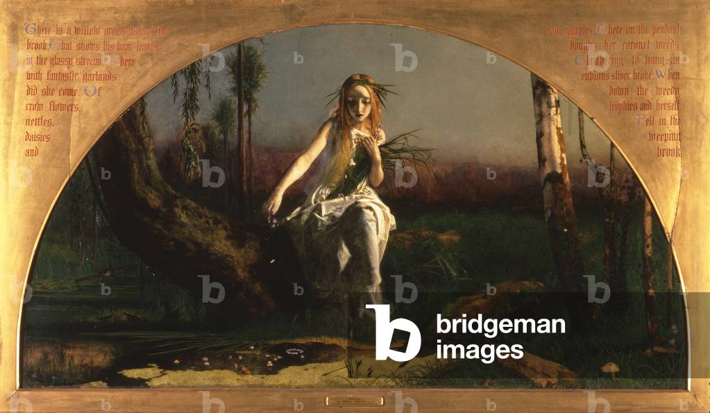 Ophelia, 1852 (Öl auf Leinwand)