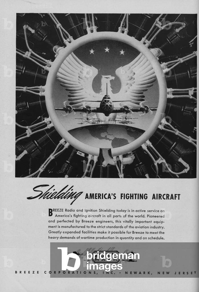 World War II Advertisement - Breeze Corporation 1942, b/w