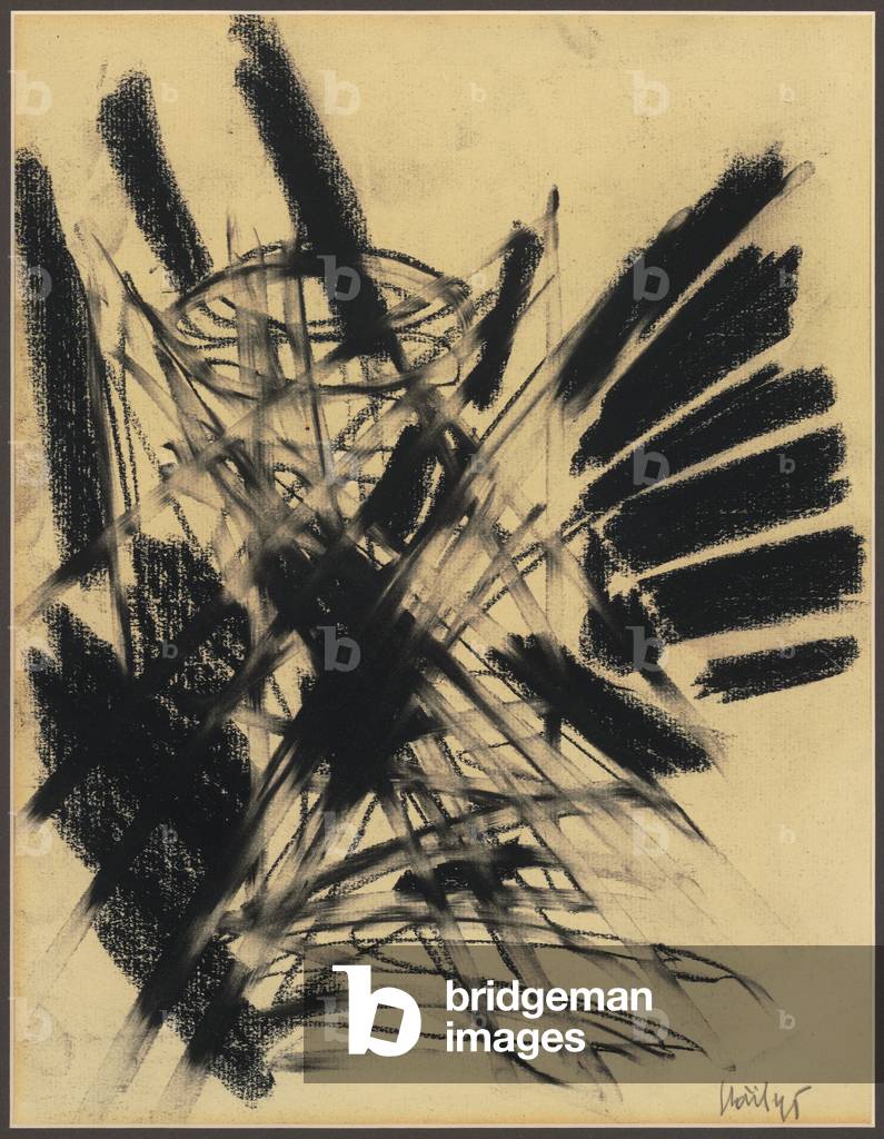 Untitled, 1945 (oilstick on paper)