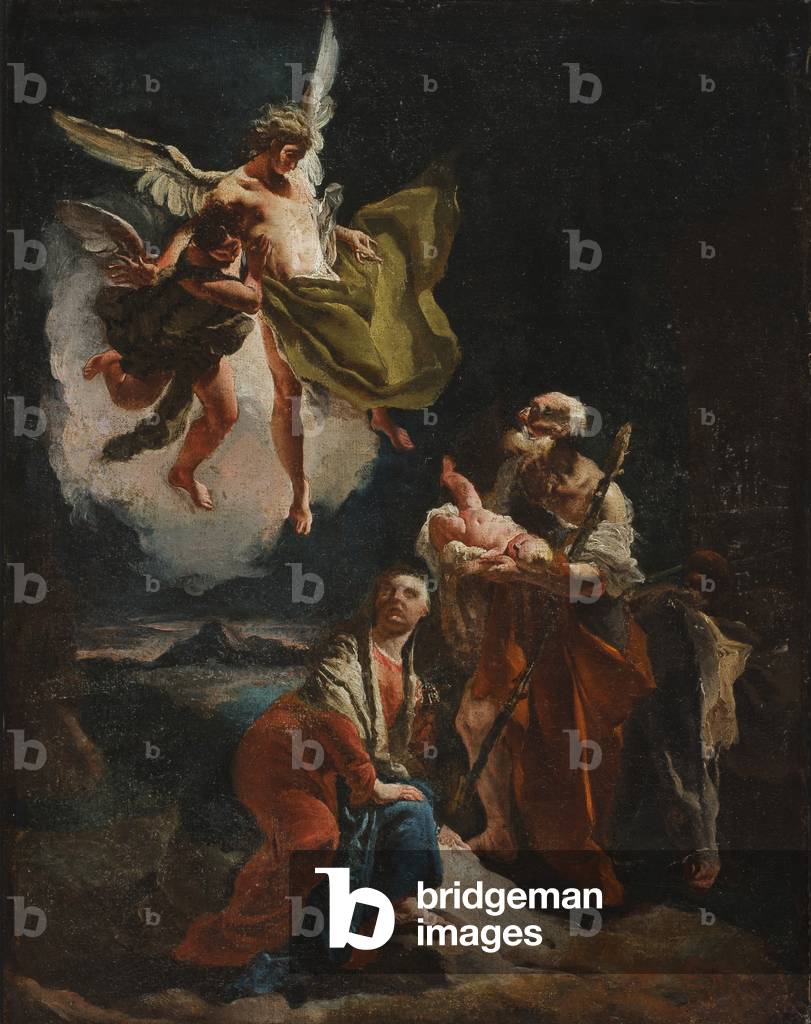 Immagine di Dipinto "il resto sul volo in Egitto", c.1720 di Giovanni Battista Tiepolo