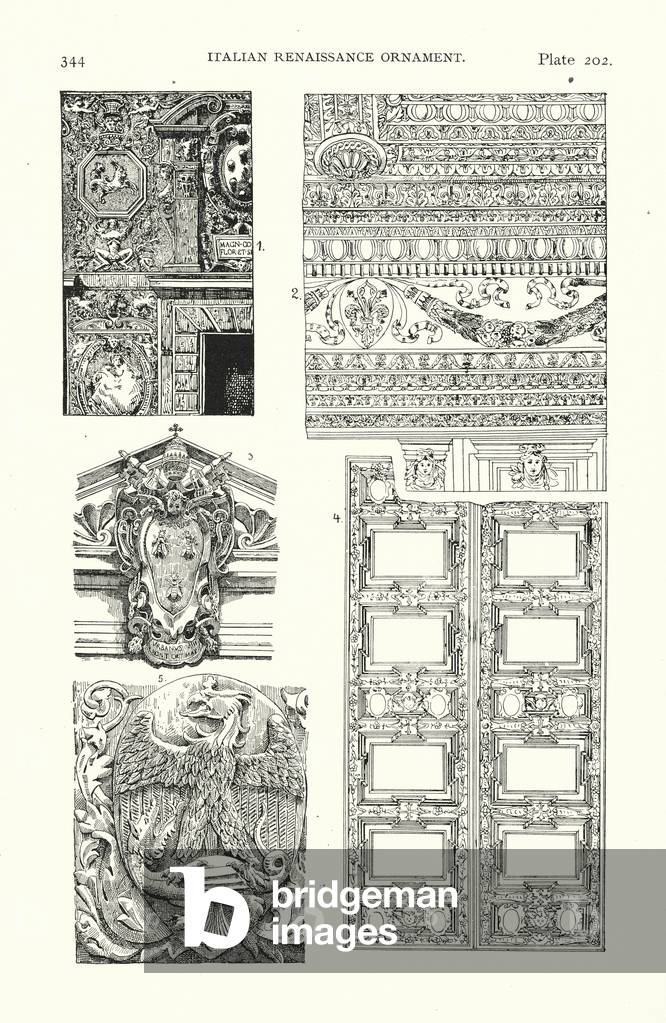 Ornamento rinascimentale italiano (litografia)