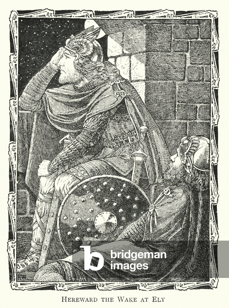 Hereward der Wachende in Ely (Litho)